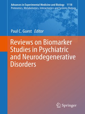 cover image of Reviews on Biomarker Studies in Psychiatric and Neurodegenerative Disorders